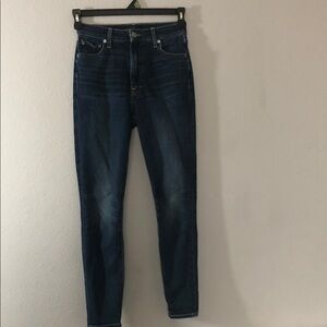 Lucky Brand Bella Skinny Women's Blue Jeans Dark Wash Size 2 High Rise